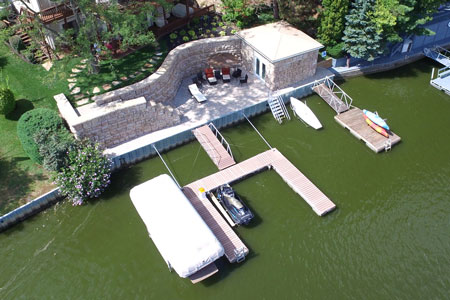waterside lake dock