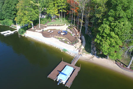 waterside lake dock